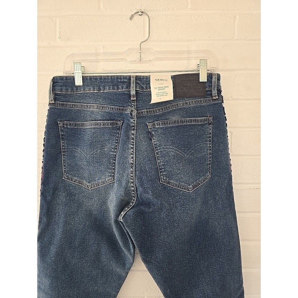 Levi's & Anthropologie Skinny Jeans West Coast French Fabric Sides S.31 NWT $198 - Picture 9 of 12
